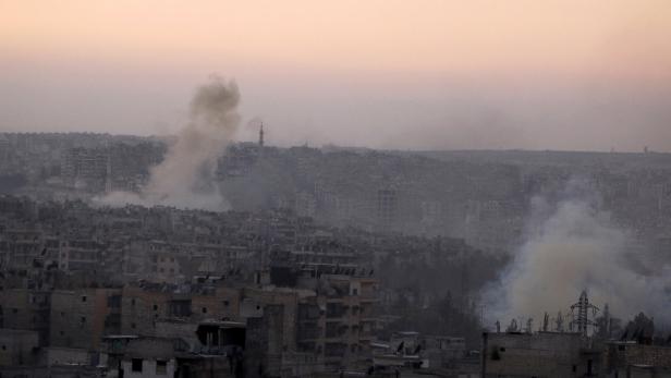 Rauch über Aleppo
