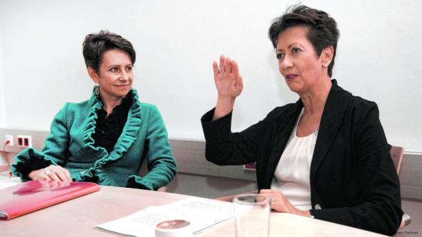 Sabine Herlitschka (li.) wurde 2011 von Monika Kircher für den Bereich F &amp; E in den Vorstand von Infineon in Österreich (1,18 Mrd. Euro Umsatz) geholt. Am 1. April übernahm sie die CEO-Agenden von Kircher.