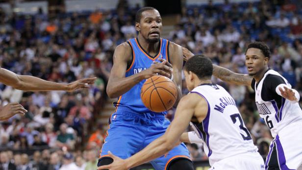 Durant setzt sich zum Ziel in 50 NBA-Partien in Folge zumindest 20 Punkte zu erzielen.