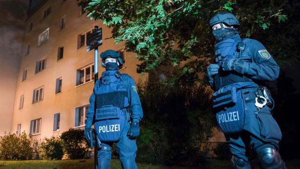 In der Wohnung in Chemnitz wurde Sprengstoff gefunden.