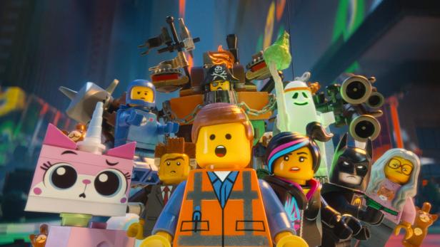 Lego-Manderl Emmet Brickowoski mit der orangen Jacke ist der Mann der Stunde