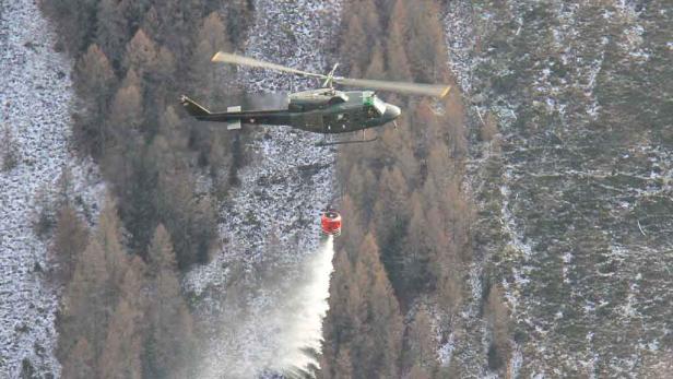 Waldbrand in Kärnten: Löschen schwierig