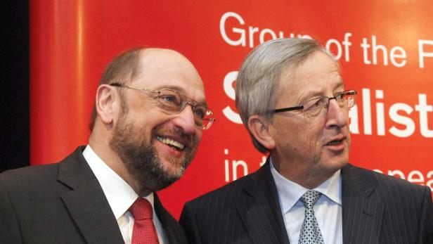 Martin Schulz und Jean-Claude Juncker werden zwei TV-Duelle auf Deutsch führen