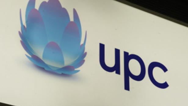 Das UPC-Logo mit einer stilisierten blauen Blüte auf einem weißen Hintergrund.