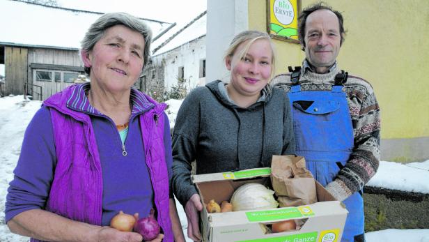 Familie Kargl aus Großglobnitz hofft, ihre Bio-Äcker behalten zu können.