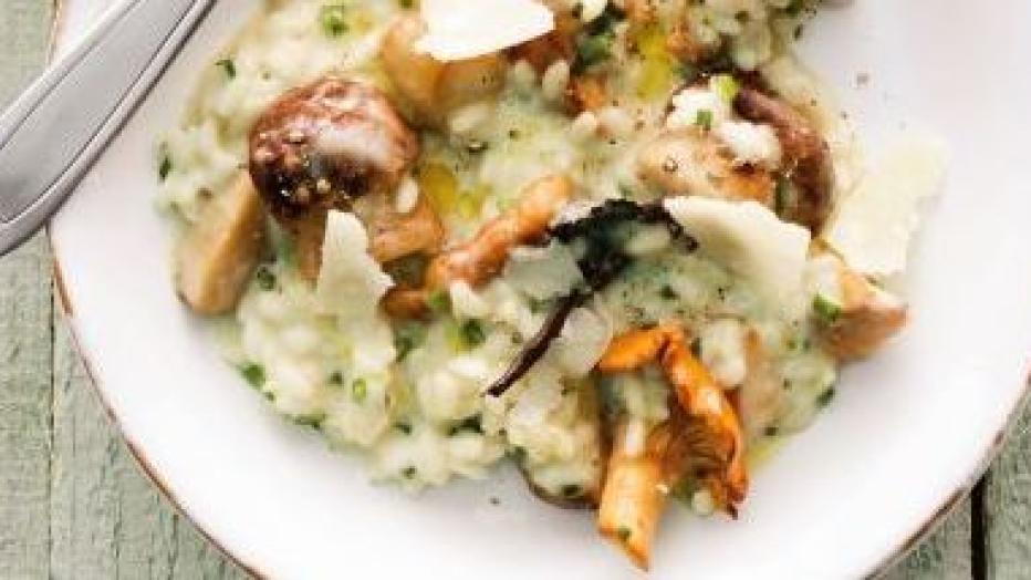 Johann Lafer Waldpilzrisotto mit Sekt