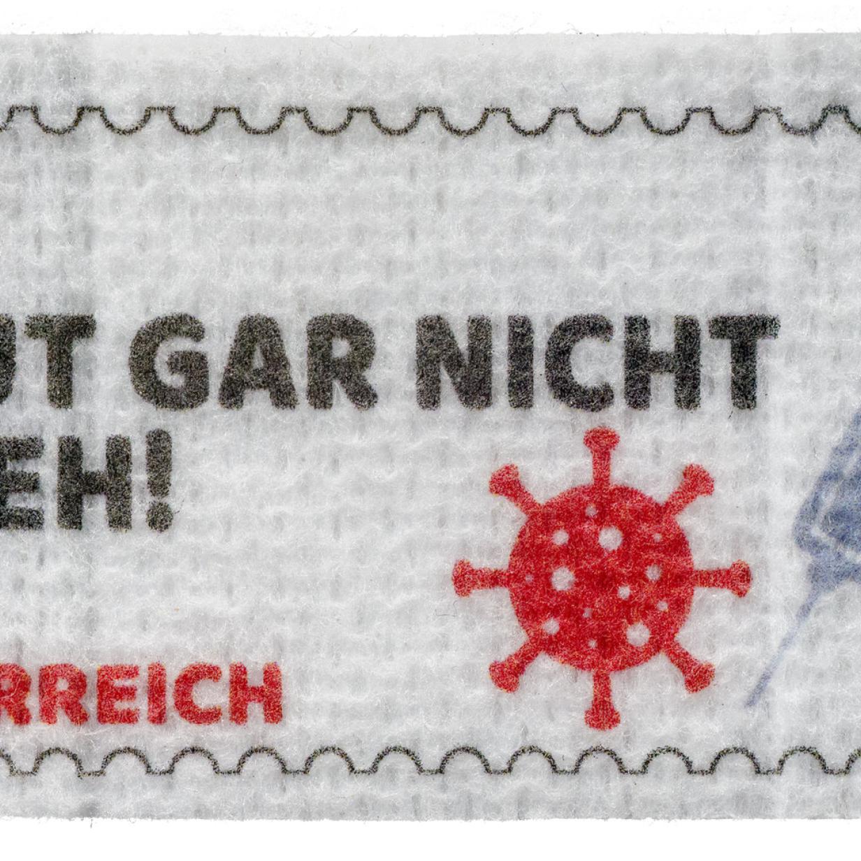 Österreichische Post: Corona-Briefmarke aus Klopapier