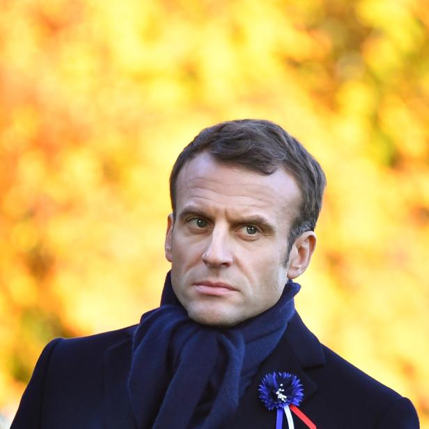 Macron empfängt Trump im Elyseepalast.