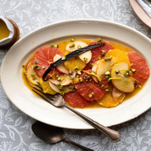 „Winterlich warmer Obstsalat“.