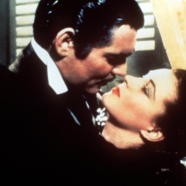 Clark Gable und Vivien Leigh in einer Szene aus „Vom Winde verweht“.