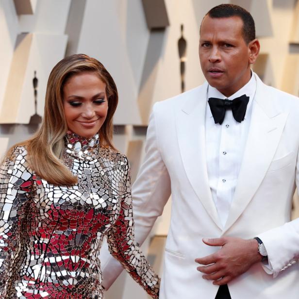 Jennifer Lopez und Alex Rodriguez auf dem roten Teppich.