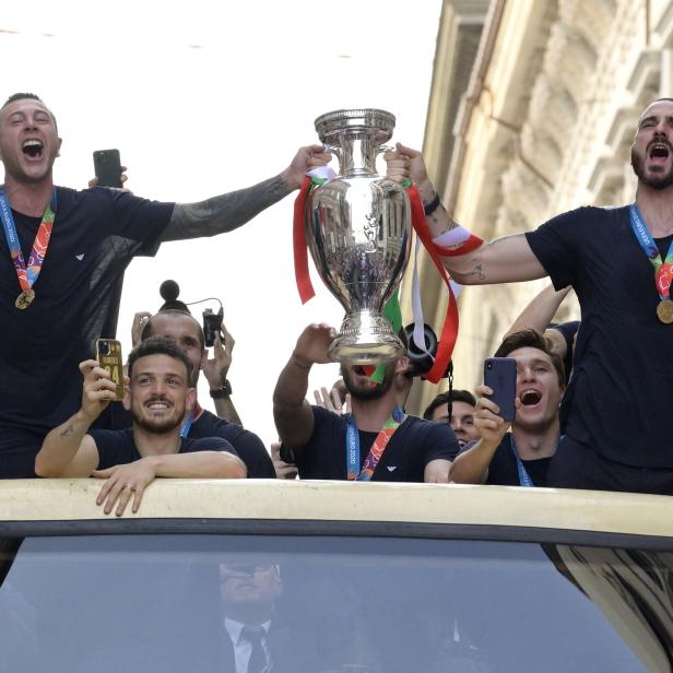 UEFA EURO 2020 winning Italian national football team