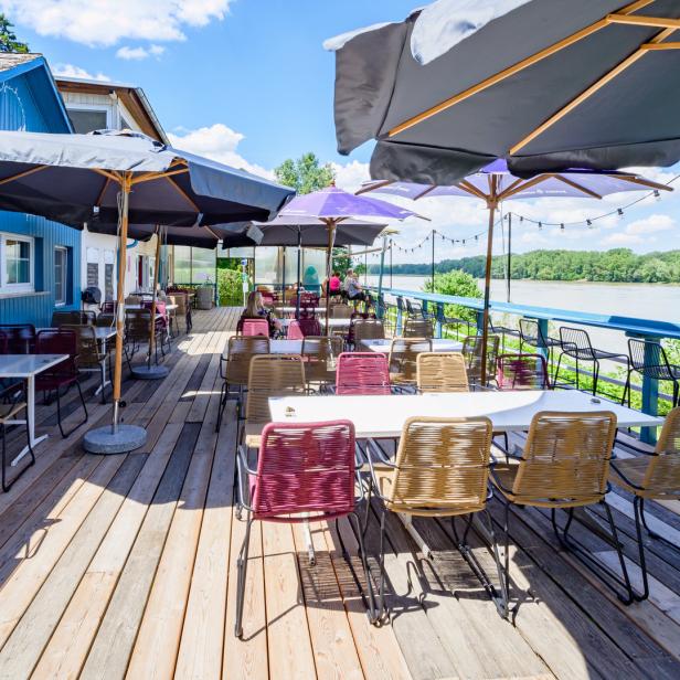 Das Restaurant Fischerin im Strombad Kritzendorf.