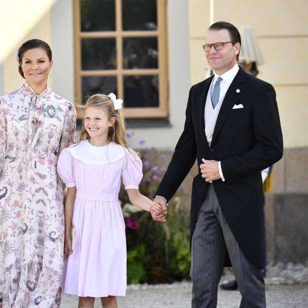 Estelle von Schweden mit Victoria und Daniel.