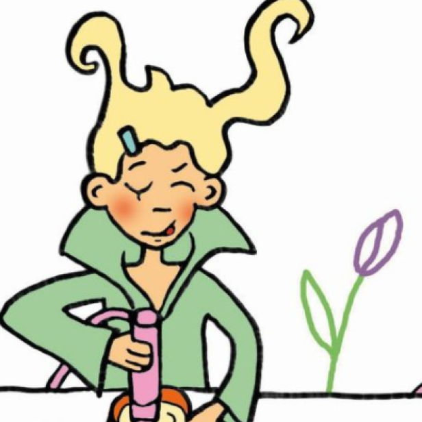 Eine blonde Frau bereitet eine Sauce mit Zitrone und Senf zu.