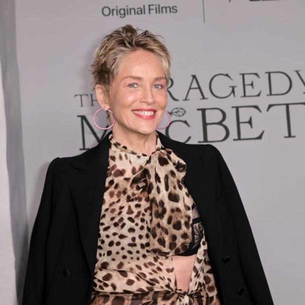 Sharon Stone bei der Premiere von „The Tragedy of Macbeth“.