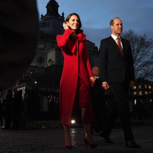 Prinz William und Prinzessin Kate bei einer abendlichen Veranstaltung.