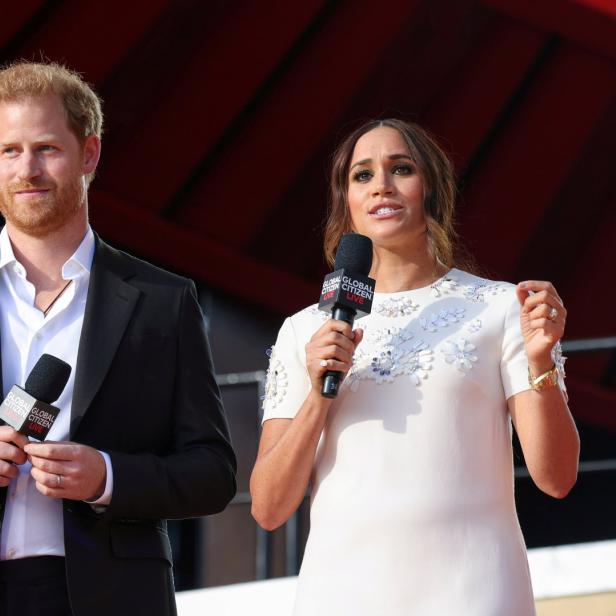 Prinz Harry und Meghan Markle bei einer Veranstaltung von Global Citizen Live.