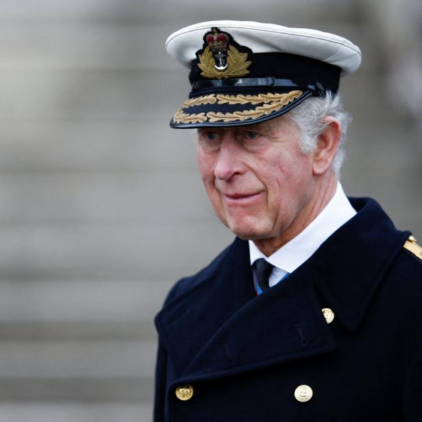 König Charles III. in Marineuniform.
