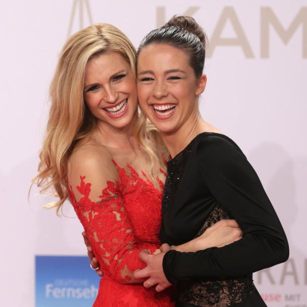 Michelle Hunziker und Tochter Aurora.