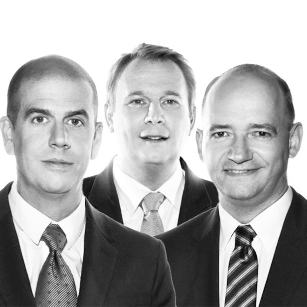 Peter Hajek, Meinrad Knapp und Thomas Hofer.