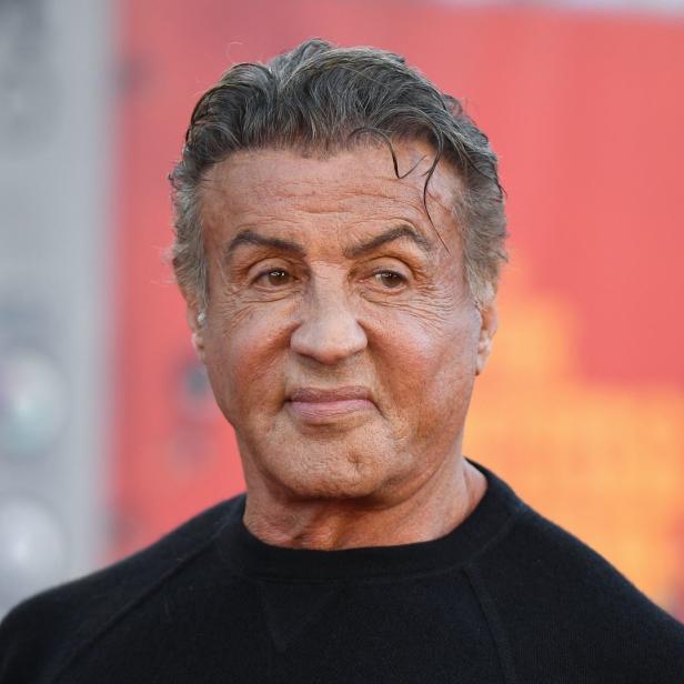 Ein Porträt von Sylvester Stallone.