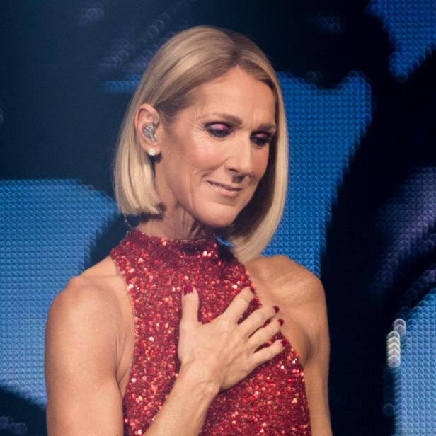Céline Dion während eines Konzerts in Kanada.