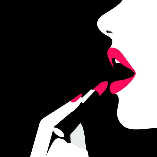 Rote Lippen soll man küssen. Lippenstift als Beauty-Trend.