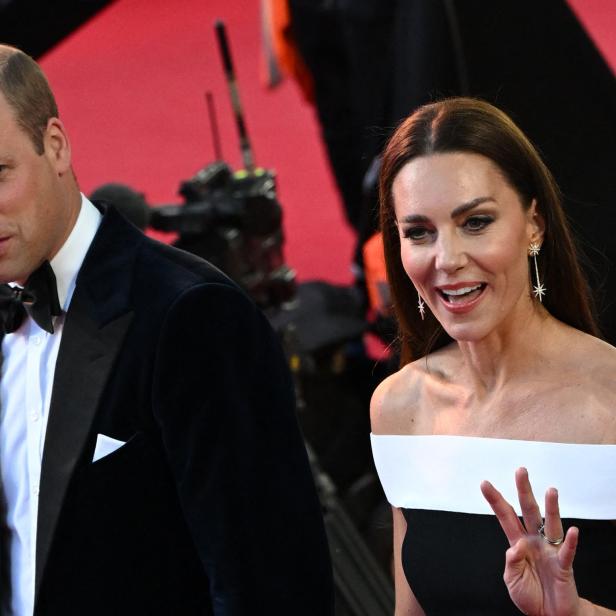Prinz William und Prinzessin Kate auf dem roten Teppich.