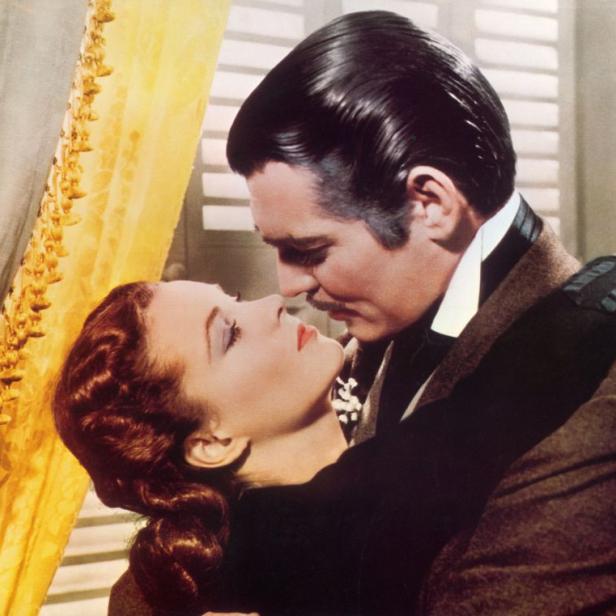 Clark Gable und Vivien Leigh in einer Szene aus „Vom Winde verweht“.