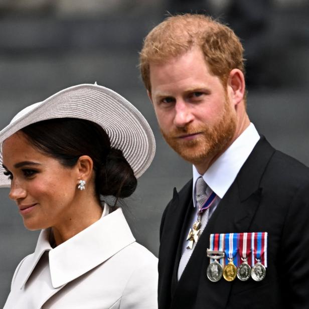 Meghan Markle und Prinz Harry bei einer öffentlichen Veranstaltung.