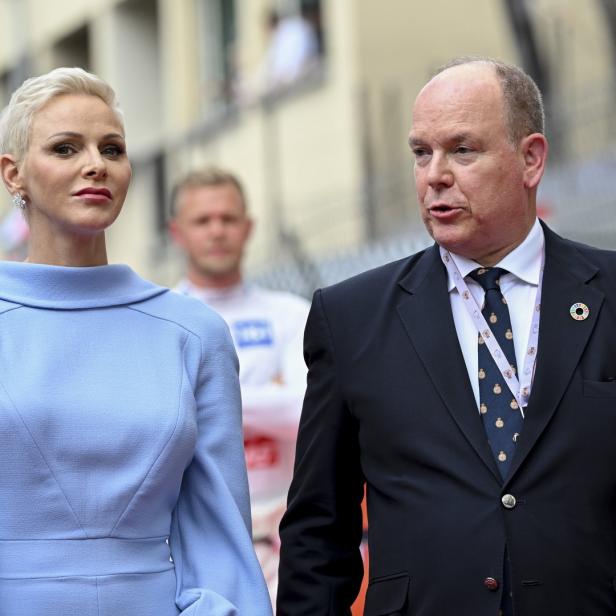 Fürst Albert II. von Monaco mit Fürstin Charlène.