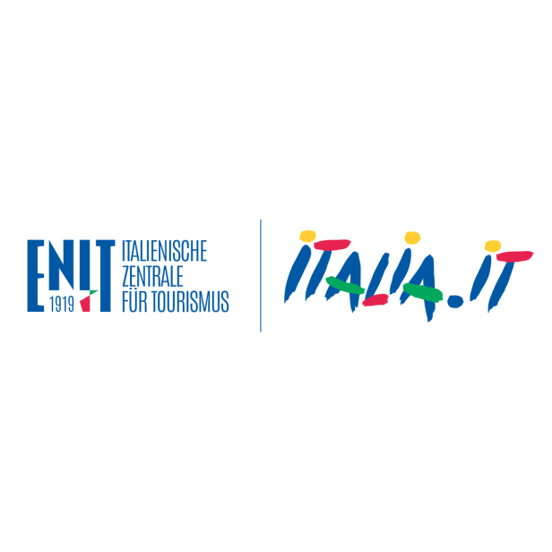 Logos von ENIT (Italienische Zentrale für Tourismus) und Italia.it.