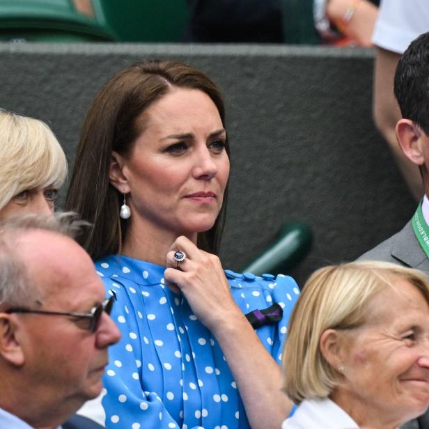 Catherine, Princess of Wales, bei einem Tennismatch in Wimbledon.