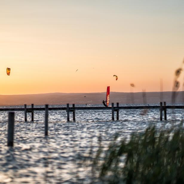 Neusiedler See im Burgenland.