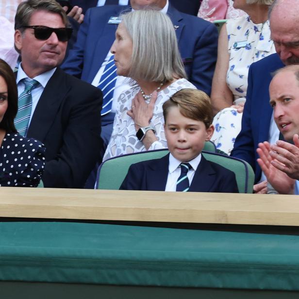 Kate Middleton, Prinz William und Prinz George besuchen Wimbledon.