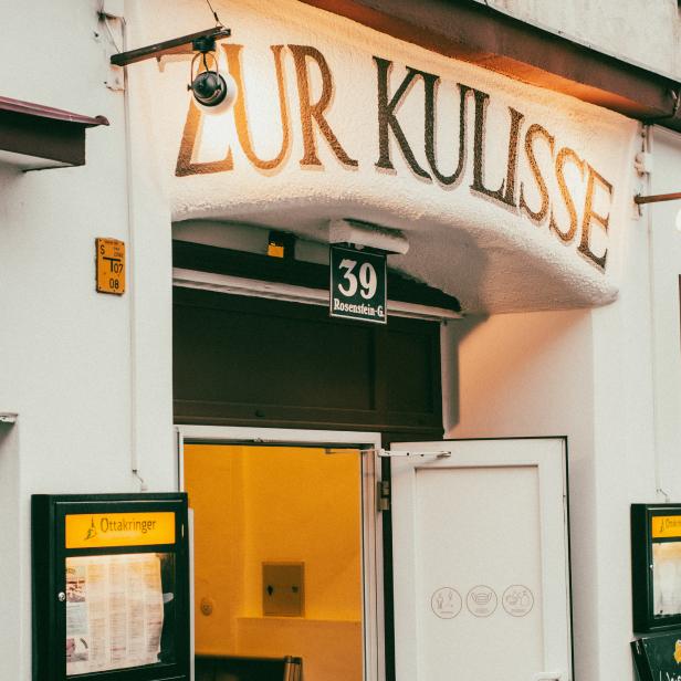 Der Eingang zum Restaurant „Zur Kulisse“ in der Rosensteinstraße 39.