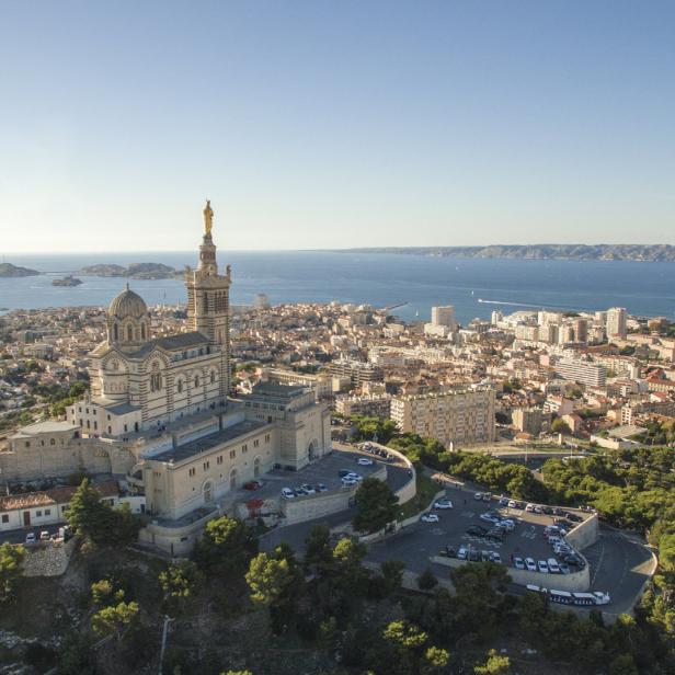 Blick auf Marseille, Südfrankreich, an einem langen Wochenende.