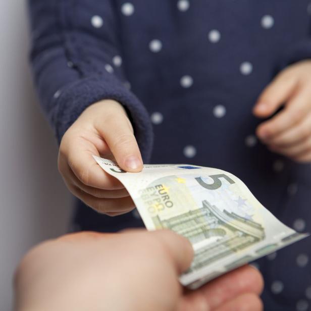 Child takes money