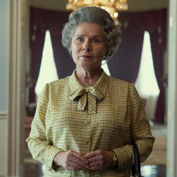 Imelda Staunton als Königin Elisabeth II. in der Serie „The Crown“.