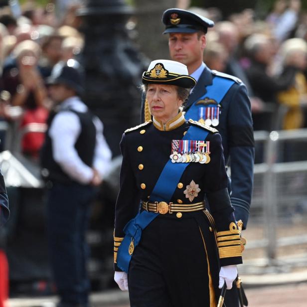 Prinzessin Anne und Prinz William.