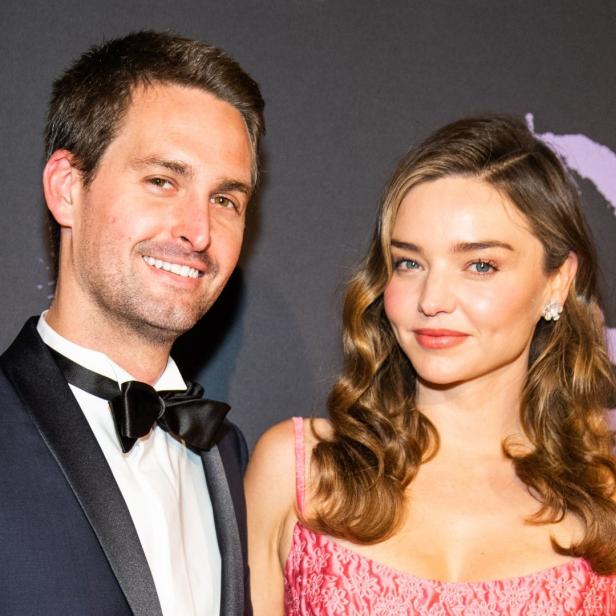 Evan Spiegel und Miranda Kerr.