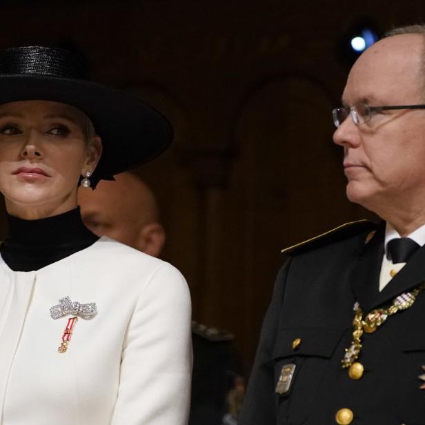 Fürstin Charlène und Fürst Albert II. von Monaco.