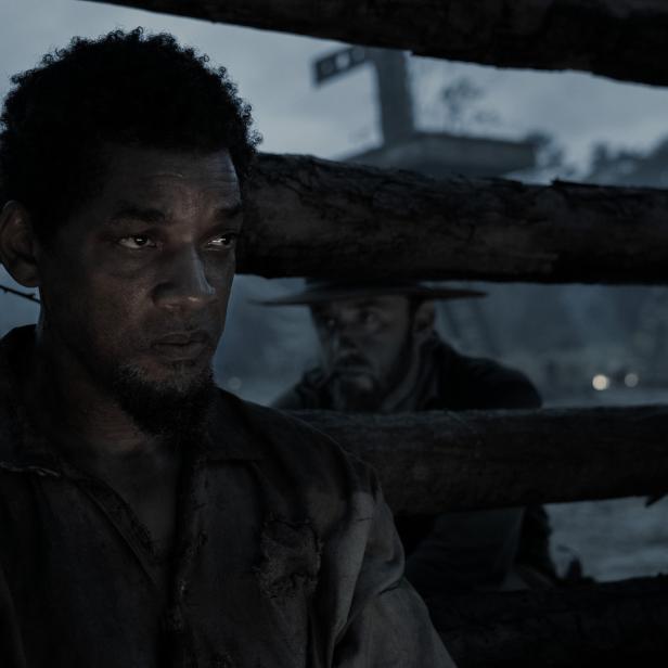 Will Smith in einer Szene aus dem Film „Emancipation“.