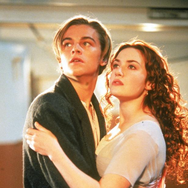 Leonardo DiCaprio und Kate Winslet in einer Szene aus dem Film „Titanic“.
