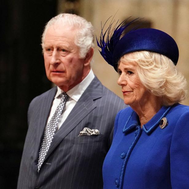 König Charles III. und Königin Camilla bei einer Veranstaltung.