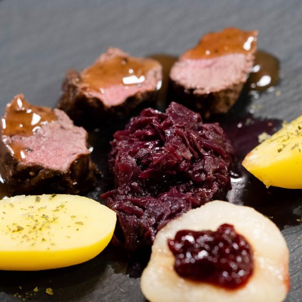 Saddle of venison