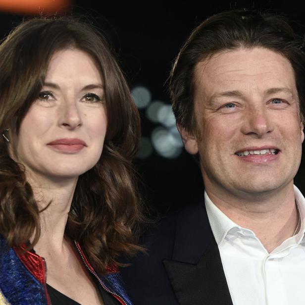 Nigella Lawson und Jamie Oliver bei der Premiere des Films „Eddie the Eagle“ in London.