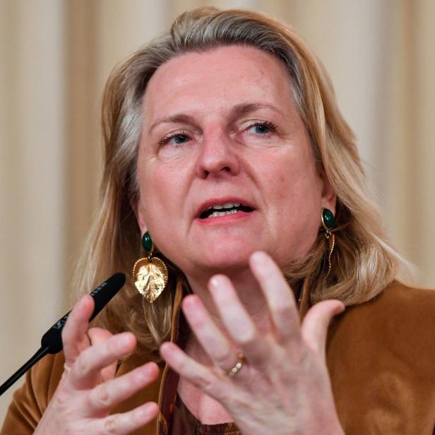 Die ehemalige Außenministerin Karin Kneissl, 2019.