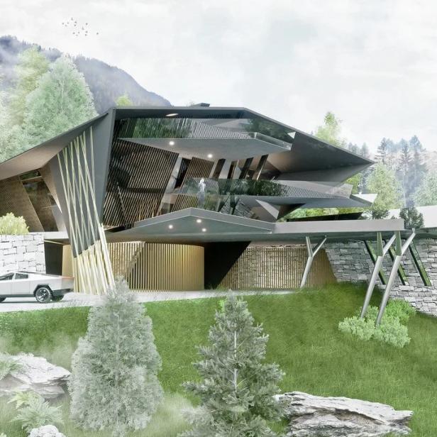 Geplantes Haus von Elon Musk in Südtirol.
